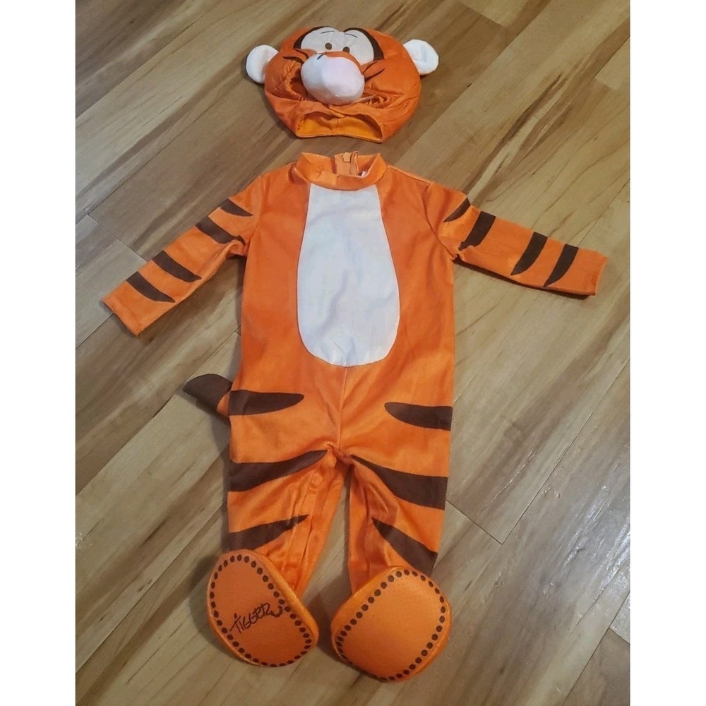 Halloween‎ Baby Tigger Costume Disney Winnie the Pooh 0-6 Months Infant - Picture 1 of 9